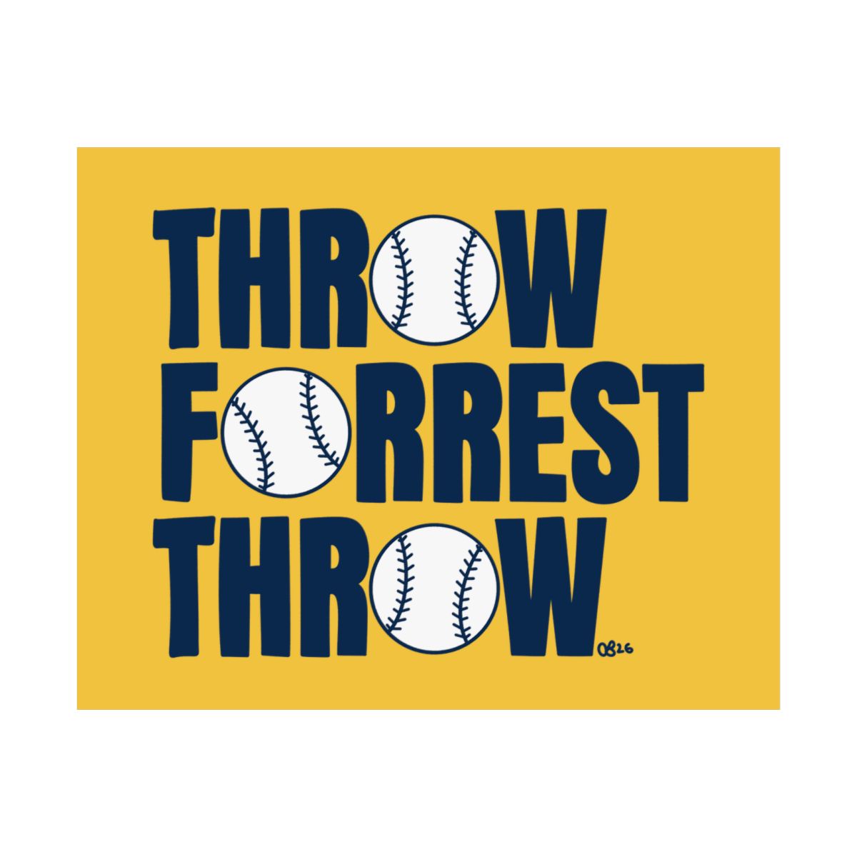 Throw Forrest Throw Print - 7