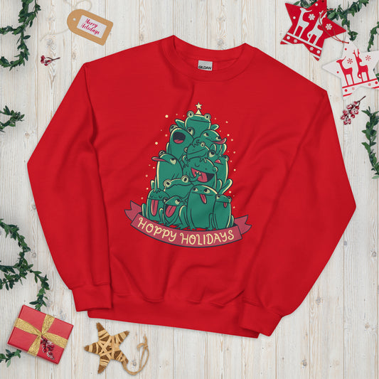 Hoppy Holidays - Funny Frog Christmas Sweater