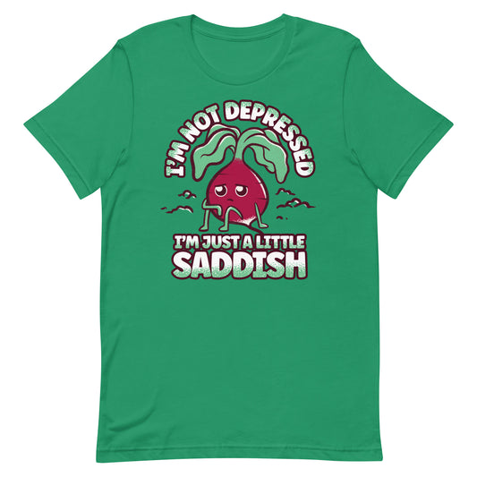 Just a Little Saddish Radish - Funny Sad Gardening Shirt for Gardeners Cute Garden T-Shirt