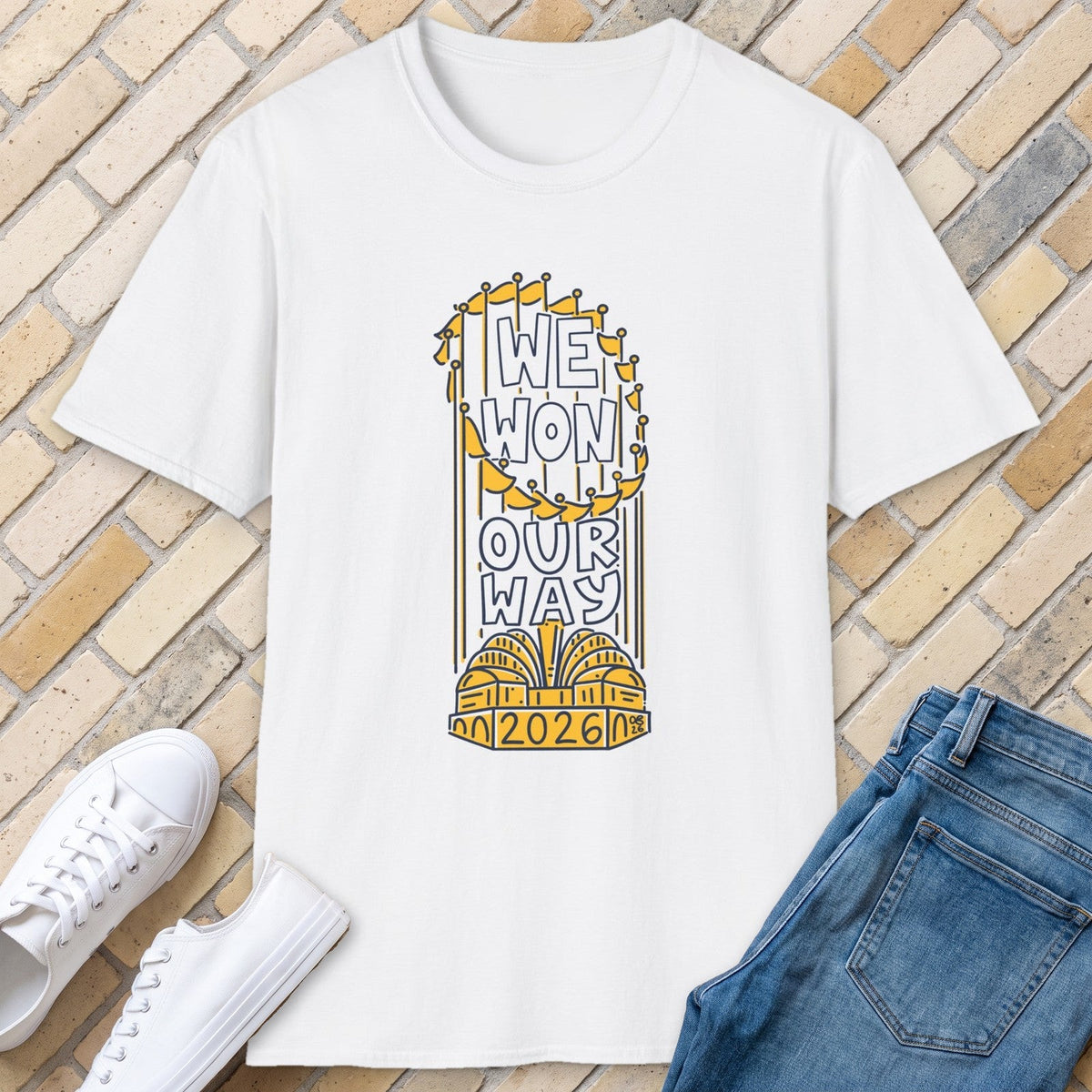 We Won Our Way tee - White - front