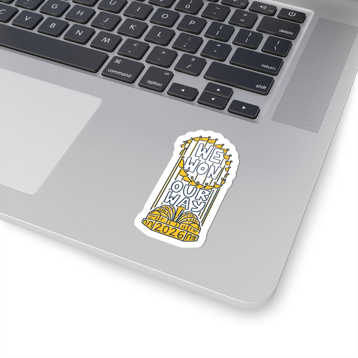 We Won Our Way White Sticker - 2