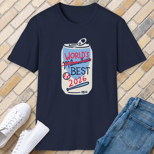 World's Best tee - Navy - front
