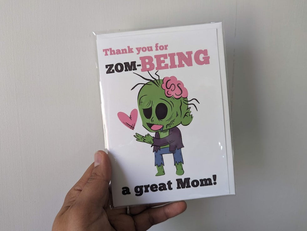Thank you for (Zom) Being a Great Mom! - Mother's Day Greeting Card