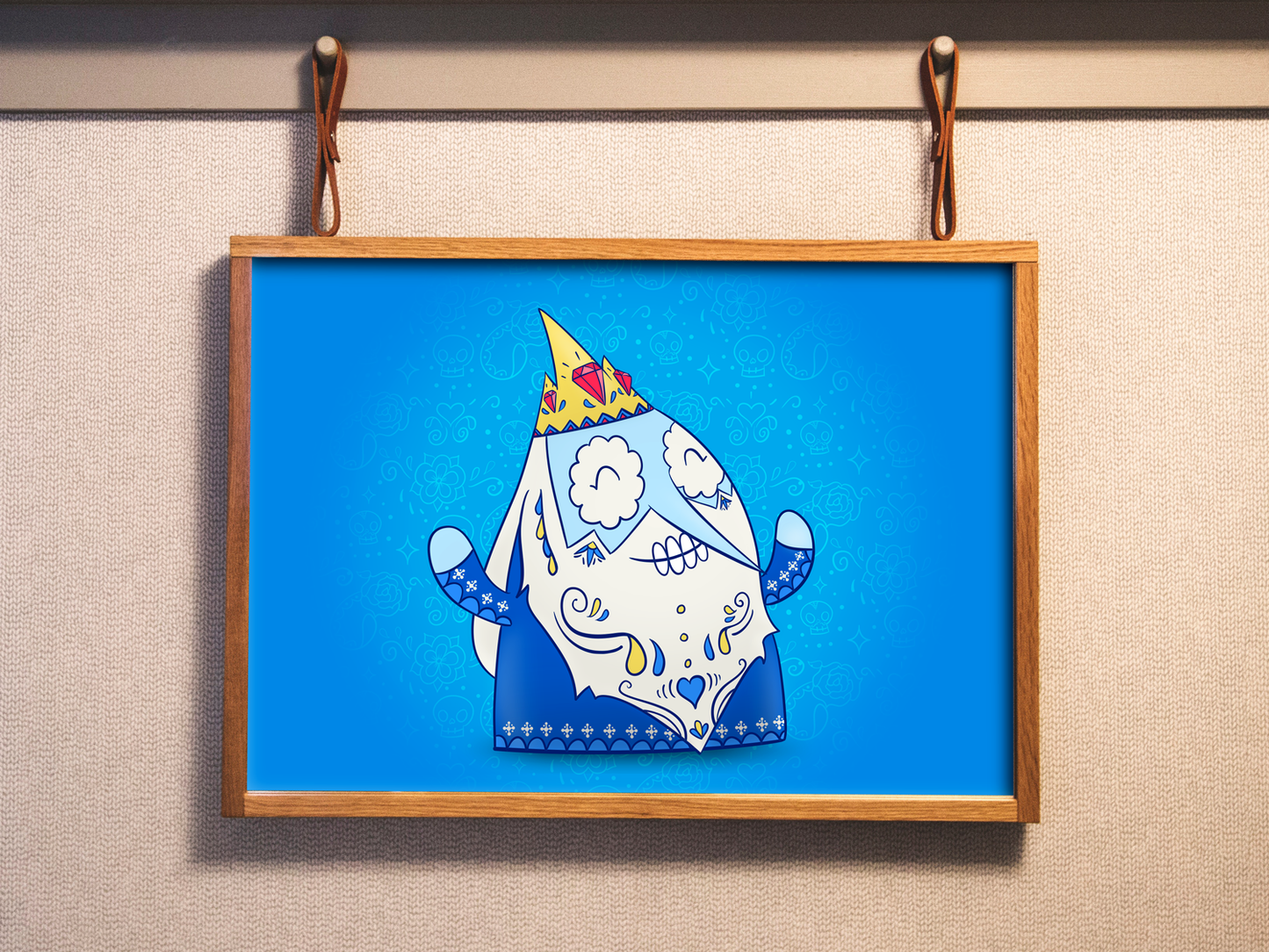 Ice King - Adventure Time | Sugar Skull Day of the Dead Mashup Art Print
