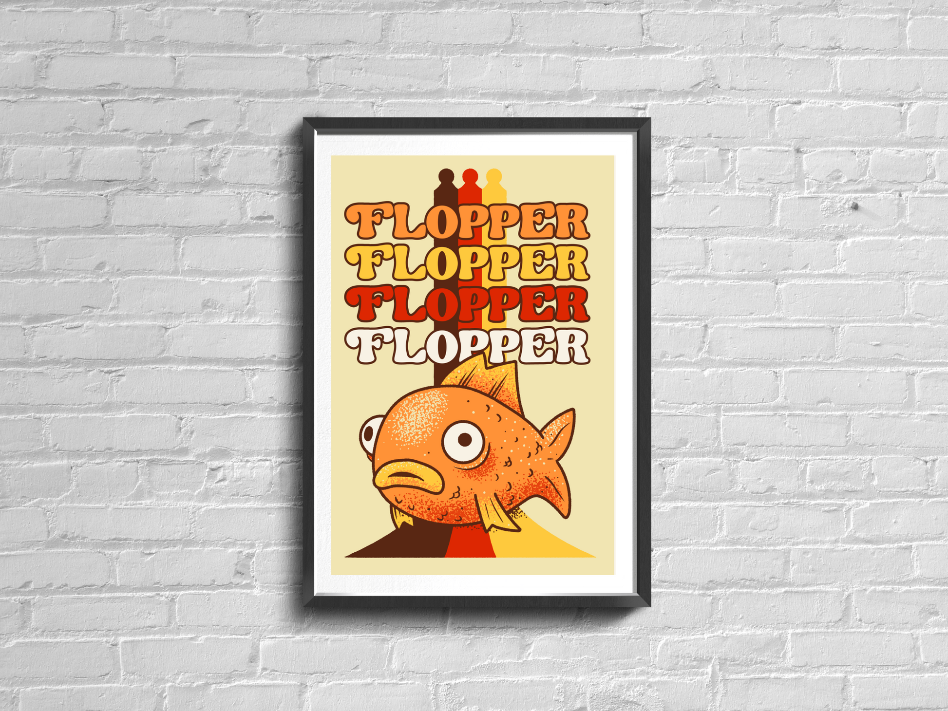 Funny Fortnite Gift for Fortnite Player Flopper art print