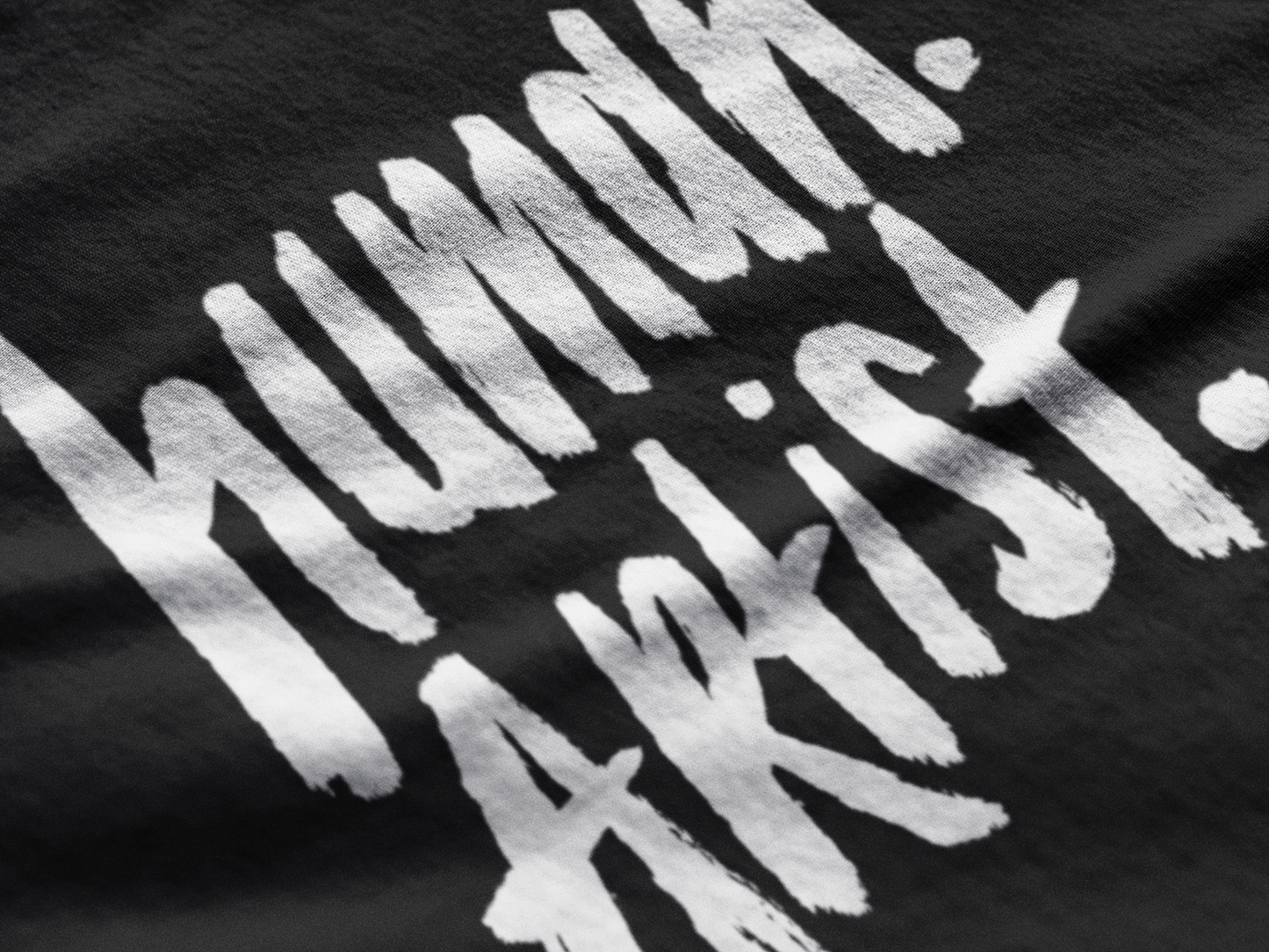 human. Artist. (on black) T-Shirt