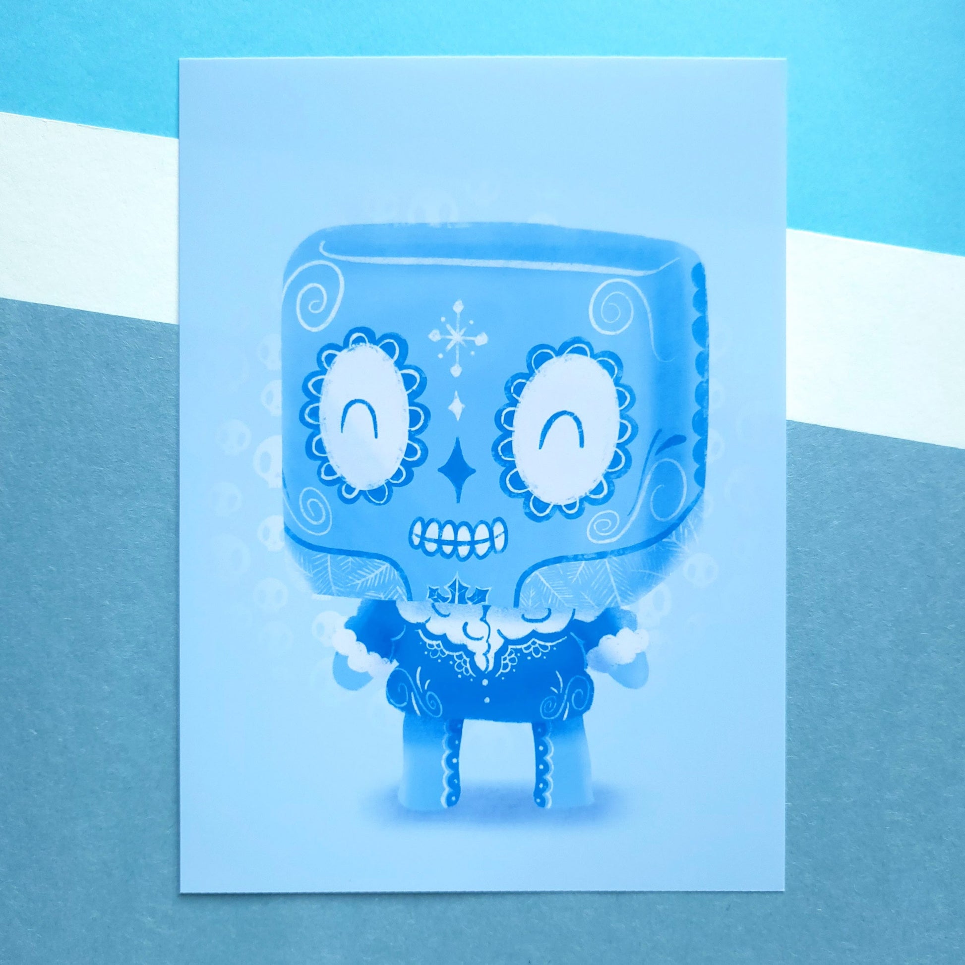 hielito icy boy sugar skull inspired print gift