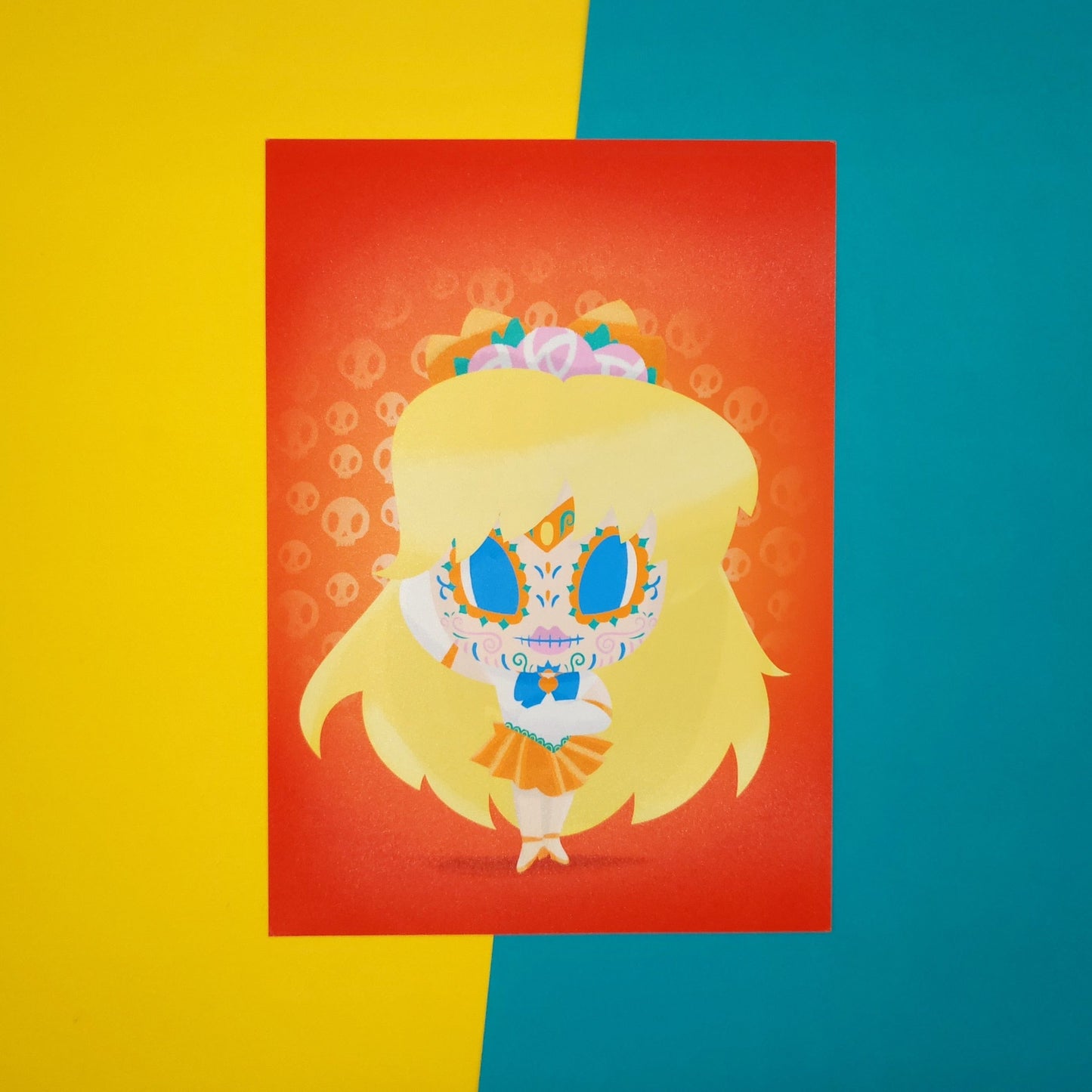Sailor Venus | Sugar Skull Day of the Dead Mashup Art Print