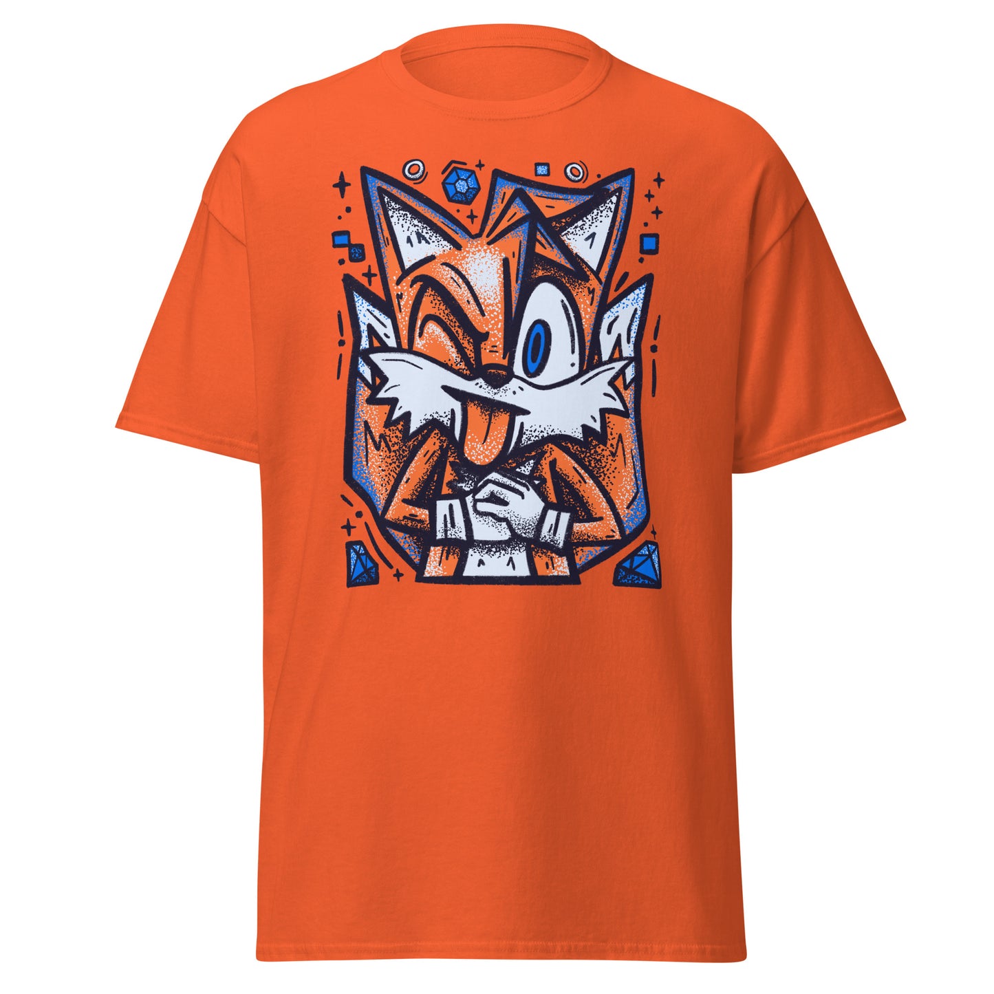 Tails from Sonic The Hedgehog Gritty Portrait T-Shirt