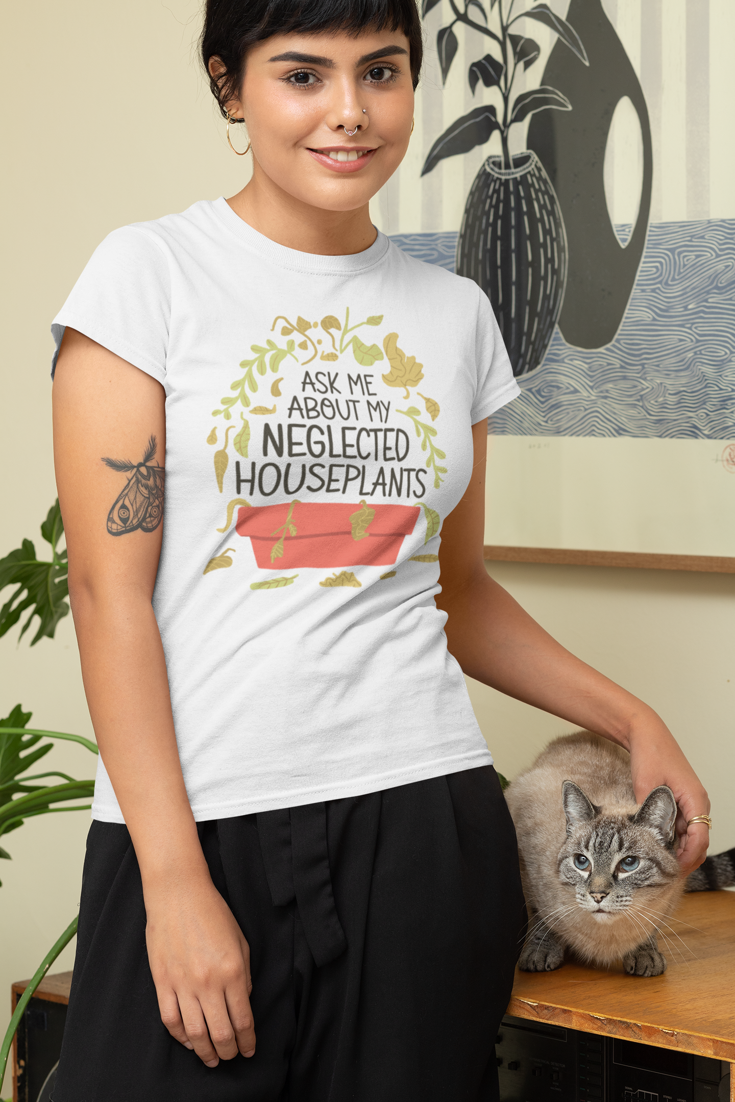 Neglected Houseplants - Funny Tee for Indoor Plant Lovers