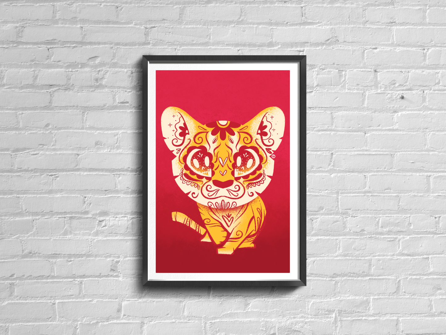 year of the tiger lunar new year illustration