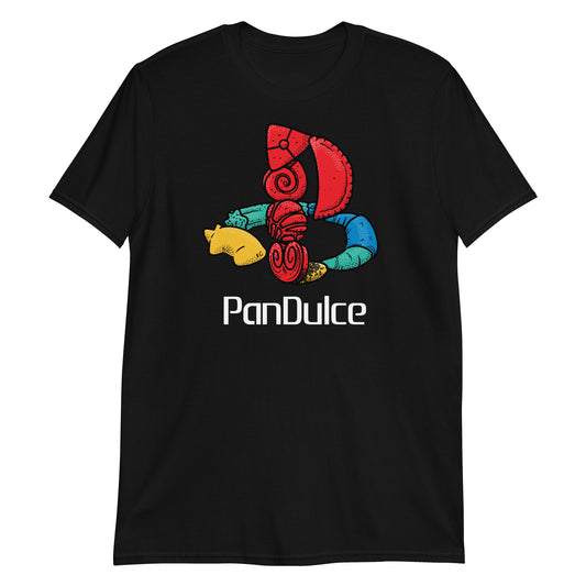 Pan Dulce Retro Gaming on Black Cool Mexican Food T-shirt