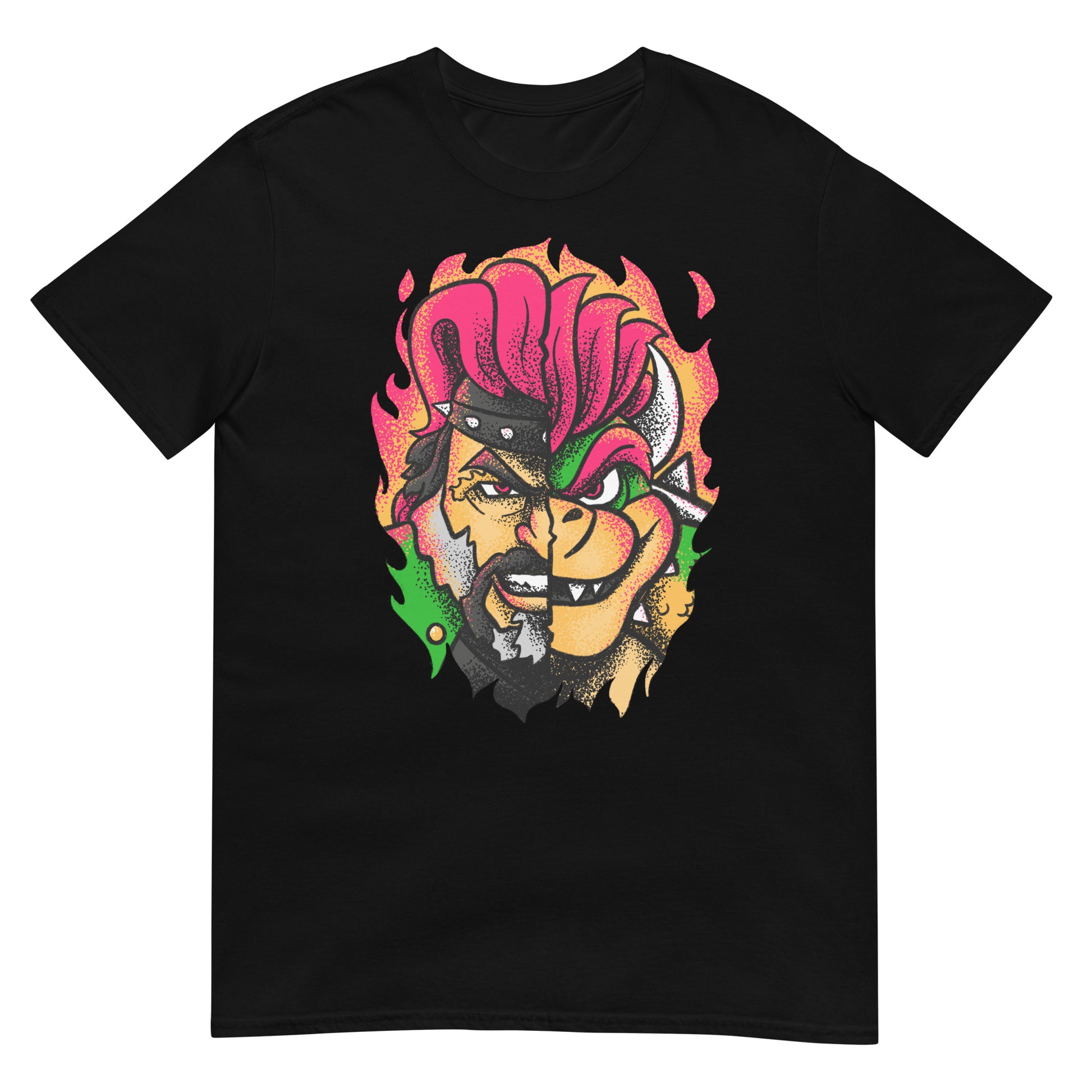 Jack Black Bowser Peaches vs Kung Fu Panda T-Shirt