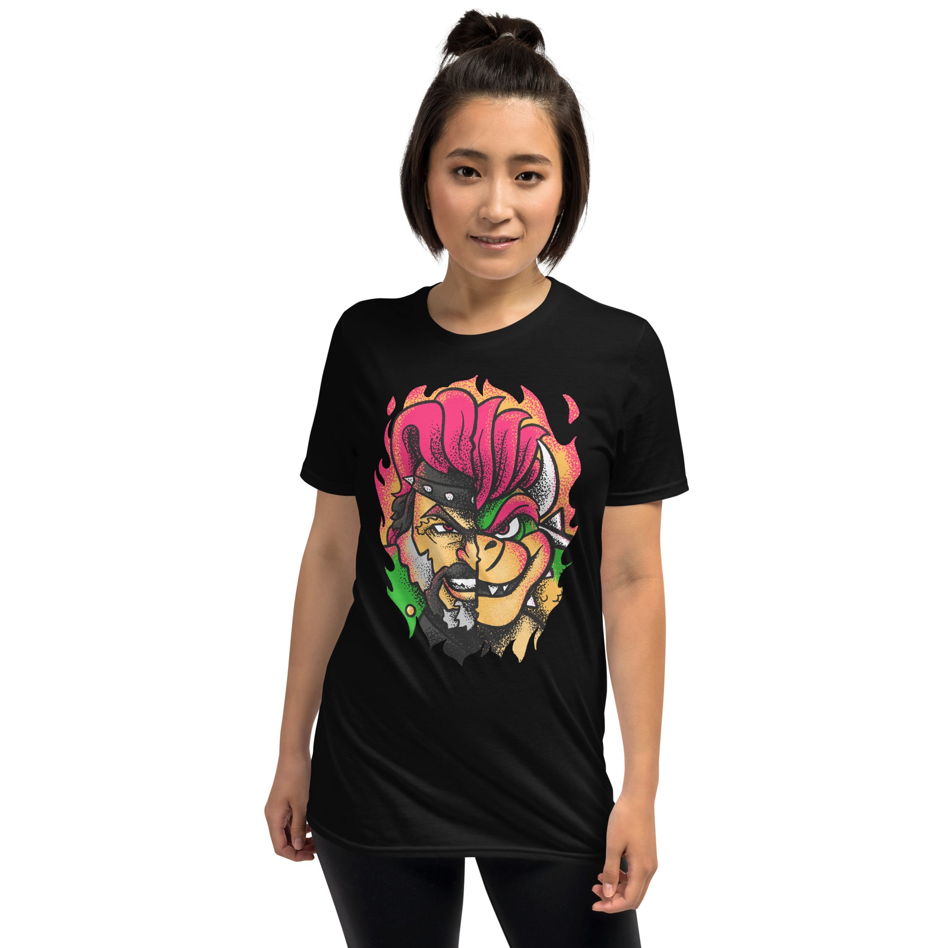 Jack Black Bowser Peaches vs Kung Fu Panda T-Shirt