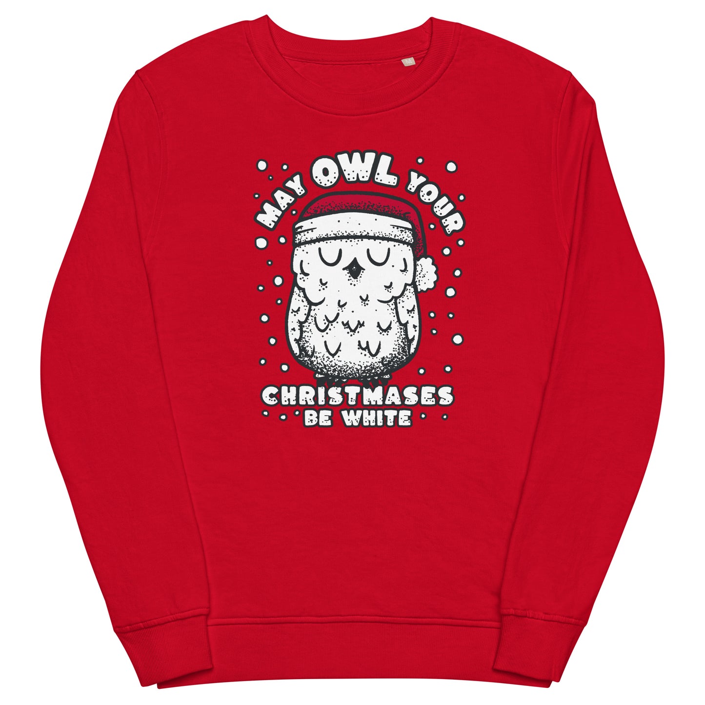 May Owl Your Christmases Be White - Christmas Sweatshirt