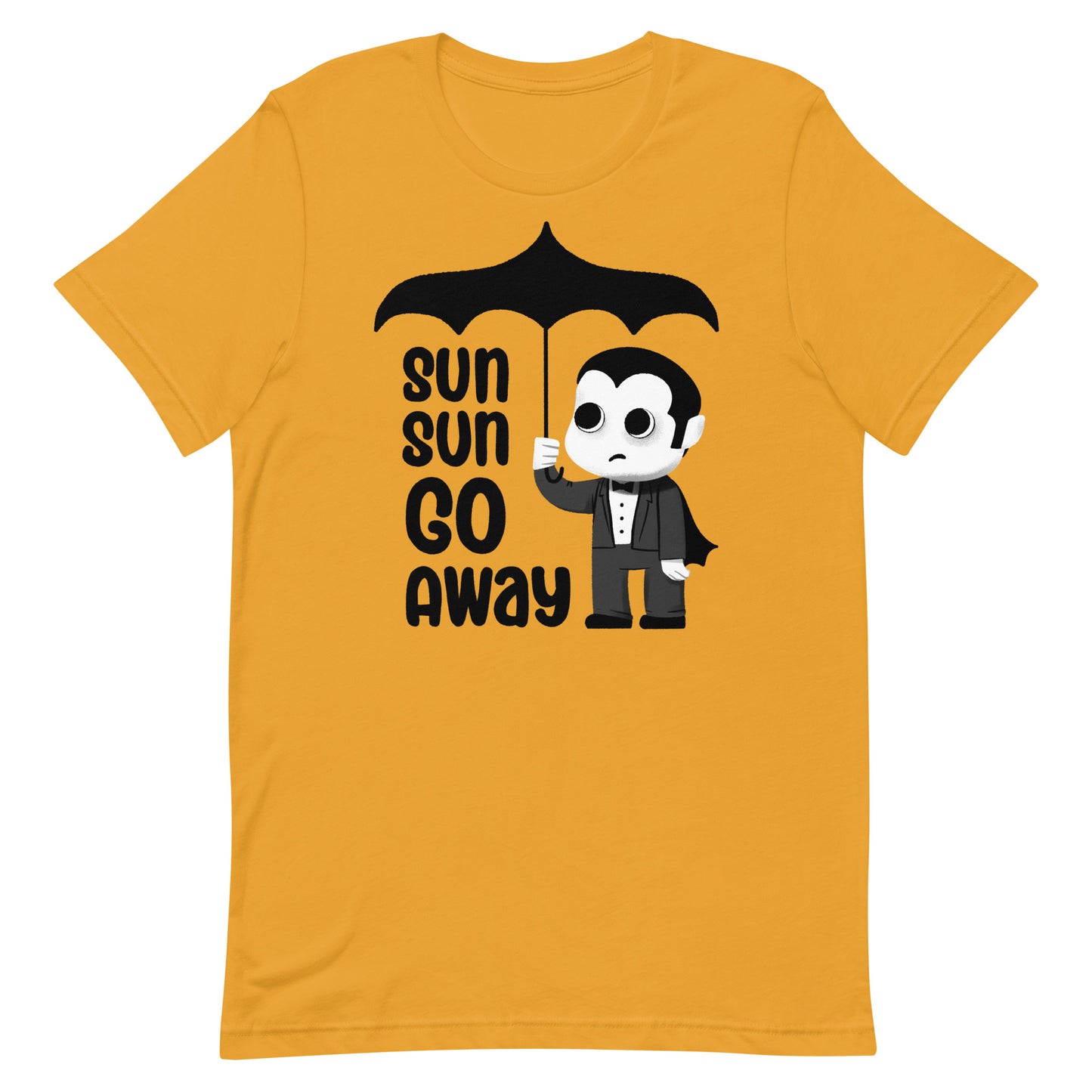 Sun Sun Go Away Funny Goth T-shirt